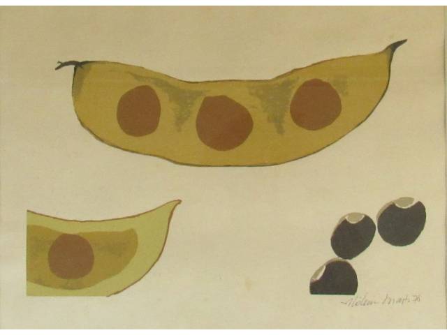 Aldemir Martins  Impresso  33 x  44 cm "Sem Titulo" ass. CID 1970