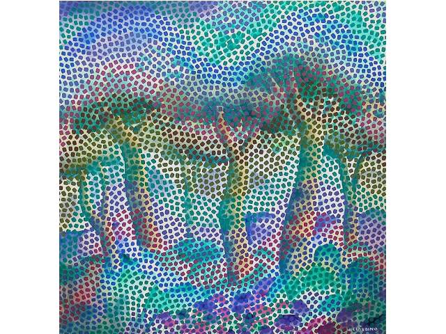 José Claudino da Nóbrega óleo sobre tela 76 x 76 cm "Paisagem" ass. CID e verso  1987