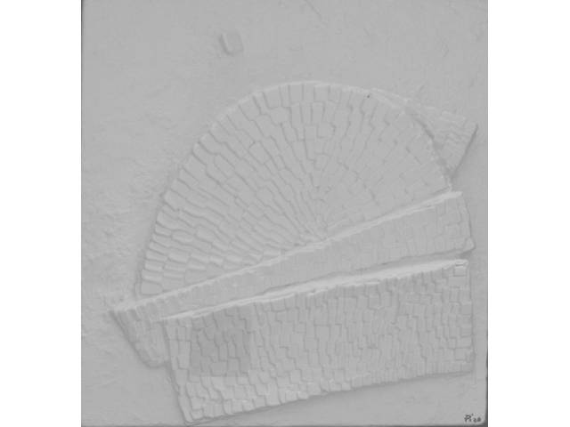 Arthur Luiz Piza moulage tipo vacuum forming, para produzir relevos  em poliuretano, 18 x 17 cm "Sem título" ASS CID prova do artista - França anos 70