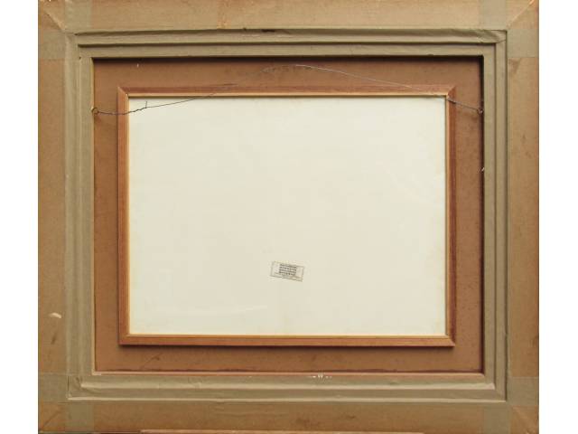 Frank  Shaeffer guache sobre cartão 50 x 70 cm "Casario" ass. CIE ano 1981