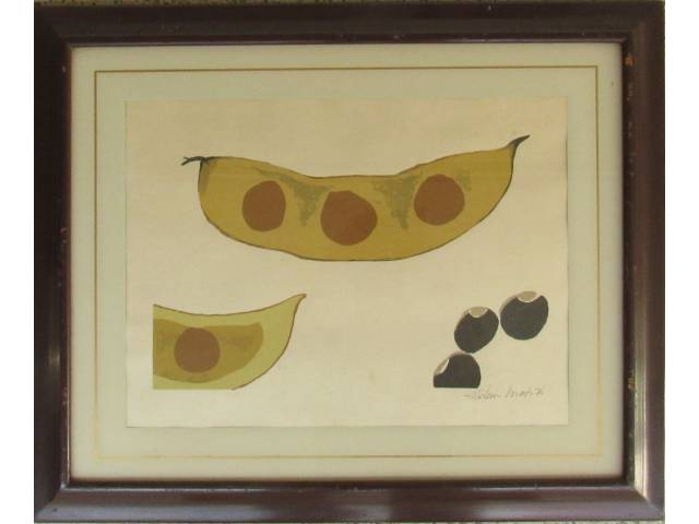 Aldemir Martins  Impresso  33 x  44 cm "Sem Titulo" ass. CID 1970
