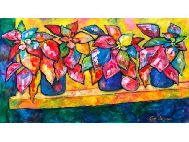 Ana Goldberger Acrilico sobre tela 50 x  90 cm " Sem Titulo  Ass CID