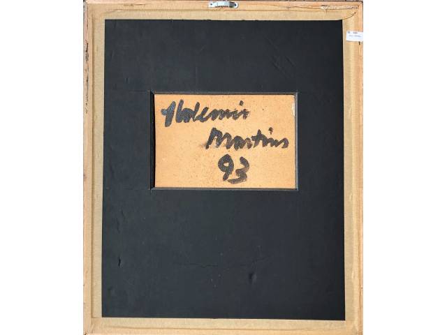 Aldemir Martins "Gamela" em cerâmica pintada 37 x 28 cm Ass. verso 1993