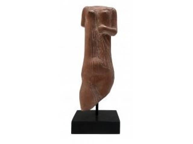 Vasco Prado escultura em terracota 39 x 14 x 11 cm "Torso Feminino" assinada verso inferior tiragem 13/150
