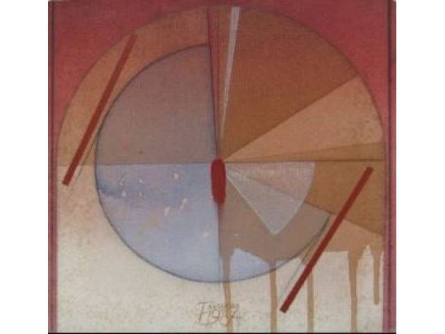 Tuneu óleo sobre tela 31 x 31 cm  "Sem Título" ass. ao centro inferior e datado 1984