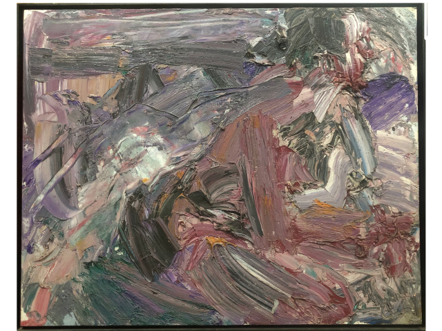 Antônio Hélio Cabral óleo sobre tela 80 x 100 cm “Sem Título” ass. verso 1997