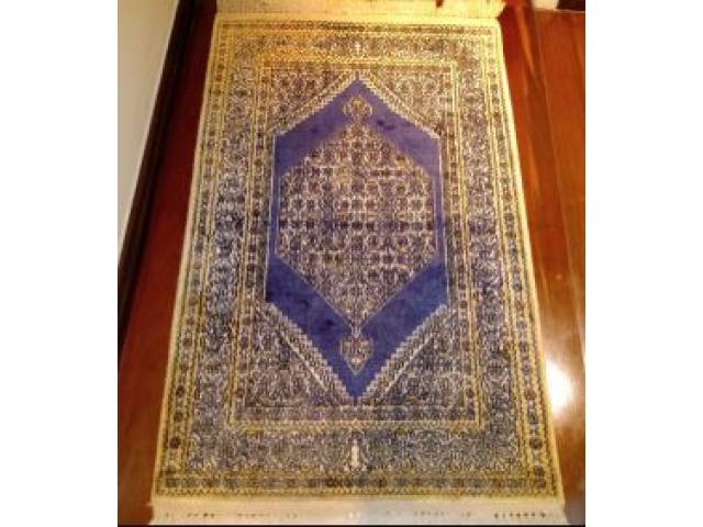 Tapete Kashmir Persa em seda 1,24 x 0,78 = 0,97 m²