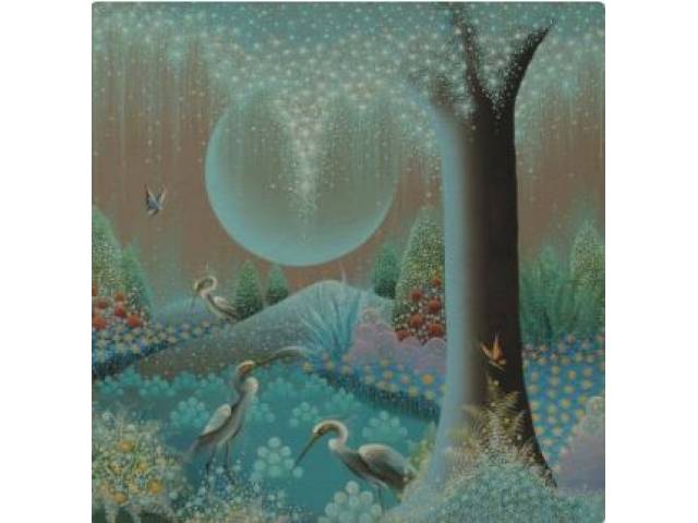 Mario Campello óleo sobre tela 40 x 40 cm "Sem Título" ass. CIE e verso ano 05-1983