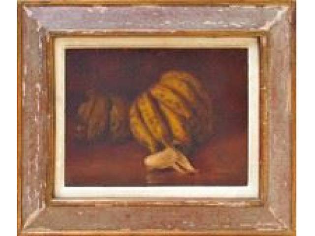 Giuseppe Perissinotto óleo sobre tela 30 x 40 cm "Bananas" ass. CIE