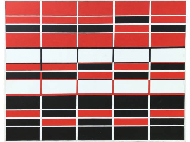 Yves Serpa acrílica sobre tela 82 x 106 cm "Sem Título" assinada e datada verso 2008