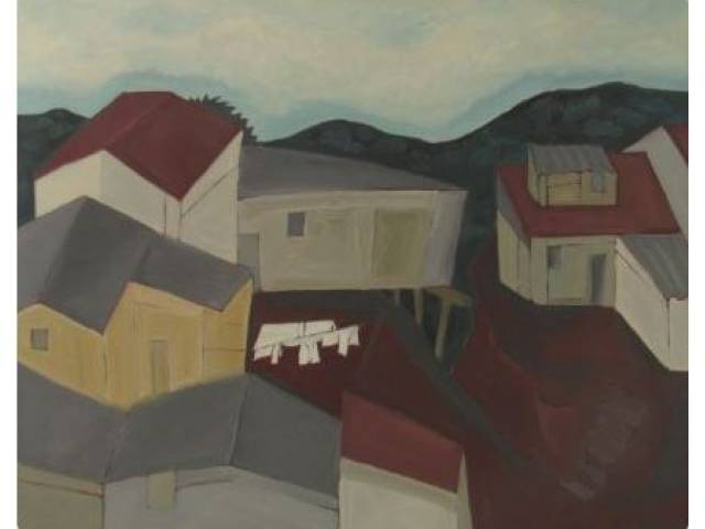 Fang, Chen Kong óleo sobre juta  80 x 100 cm "Sem Título" ass. CID