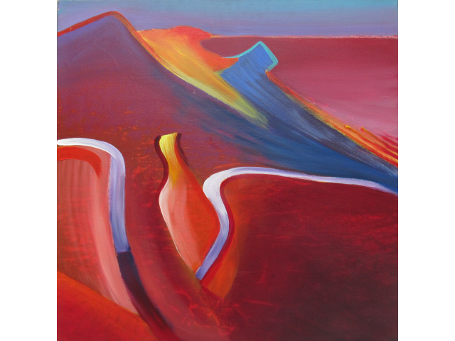 Antonio Peticov acrílica sobre tela  80 x 80 cm intitulada "Biomas" #1115 assinada verso e datada 2011