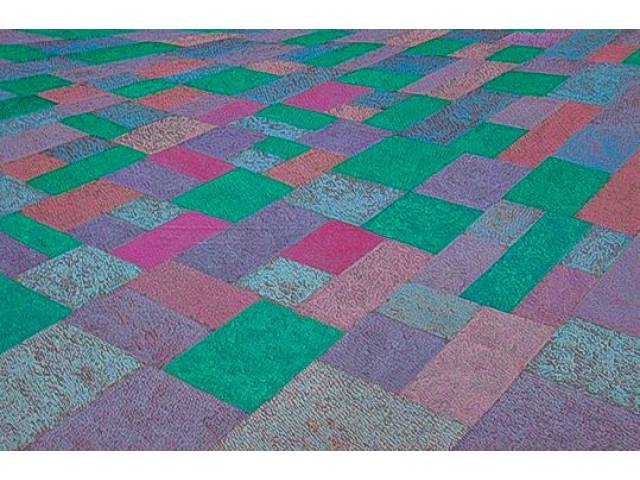 Aldir Mendes de Souza óleo sobre tela 120 x 160 cm intitulada "Erosão da cor violeta nº 1" assinada verso e datada 1990