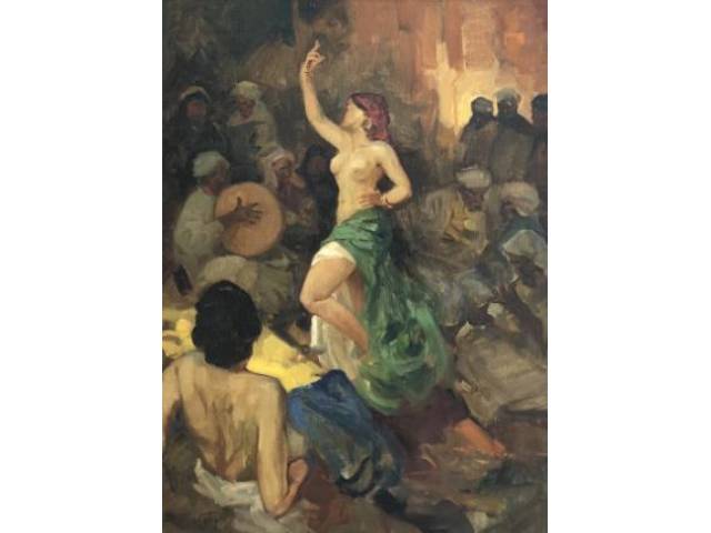 Dario Mecatti óleo sobre tela 60 x 45 cm "Dançarina" ass. CIE chapa no centro