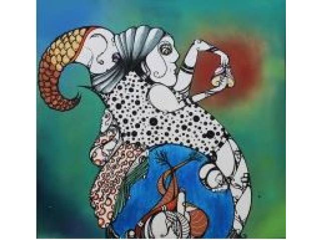 Gen Duarte Grafite sobre tela 100 x 100 cm “Sem Título”