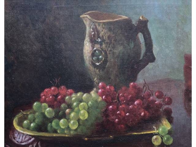 Giuseppe Perissinotto óleo sobre tela 35 x 45 cm "Natureza Morta" assinada CSE
