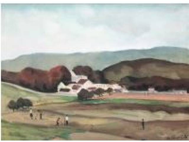 Bustamante Sá óleo sobre tela 47 x 60 cm "Sem Título" assinada CID