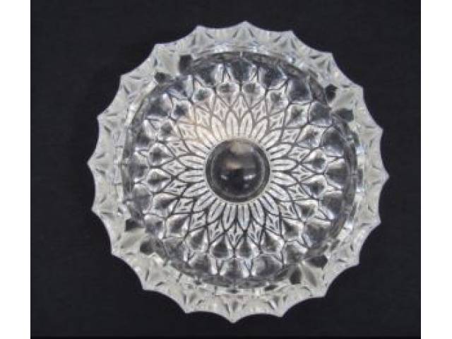 Cinzeiro em cristal lapidado D = 18 cm