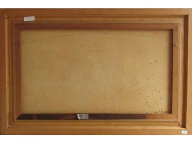 Guerino Grosso oleo sobre tela 60 x  x100 cm "Figura de passáros e tachos " ass CIE datado 1968