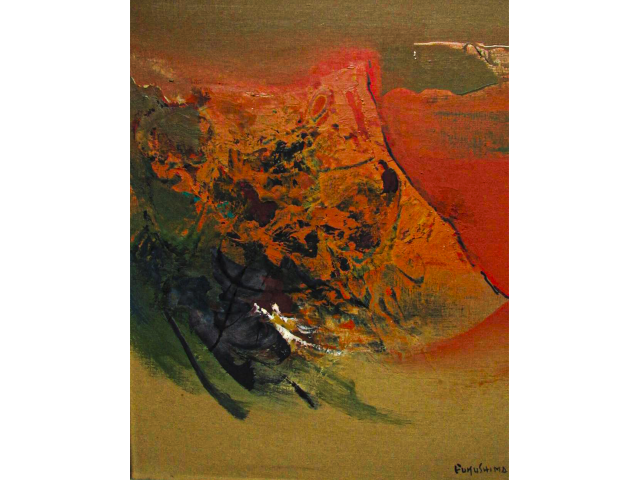Tikashi Fukushima óleo sobre tela 47x 39cm" Sem titulo" ass. CID .