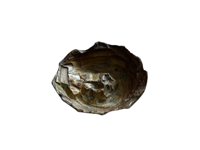 Maria Bonomi Escultura em bronze 13 x 13 cm “Sem titulo” ass. verso