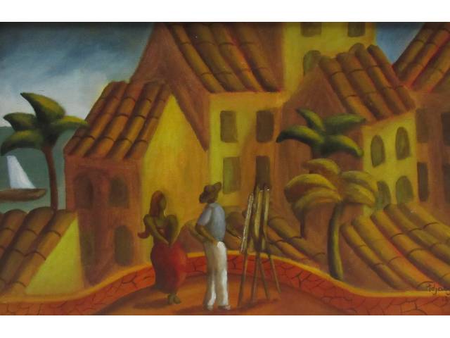 Adjacy  óleo sobre tela  40 x 60 cm  "Pintor e Paisagem " assinada e datada CID  2013