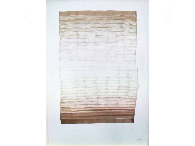 Marina Weffort aquarela sobre  papel 59 x 42cm  cm "Sem título" ass. CID . Acompanha Certificado de Autenticidade emitido pela artista