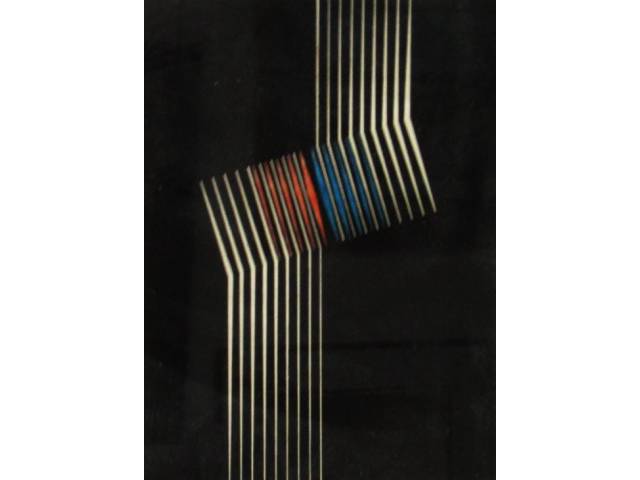 Lothar Charoux litogravura 47 x 36 cm "linhas " tiragem 94/100 ass. CID datado 1973