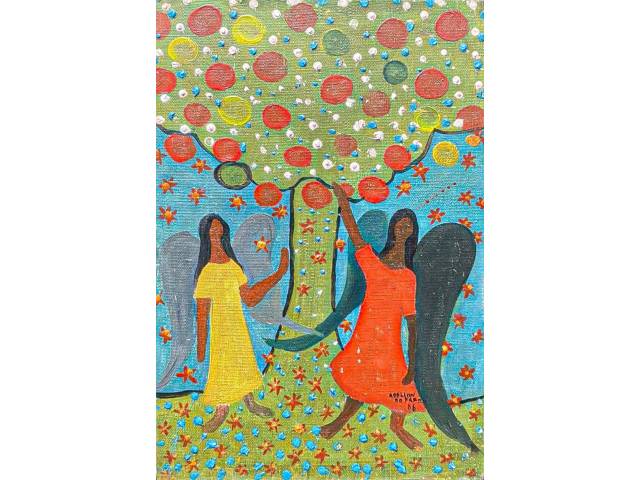 Adelson do Prado óleo sobre tela 35 x 24 cm "Sem Título" assinada e datada 1966 CID