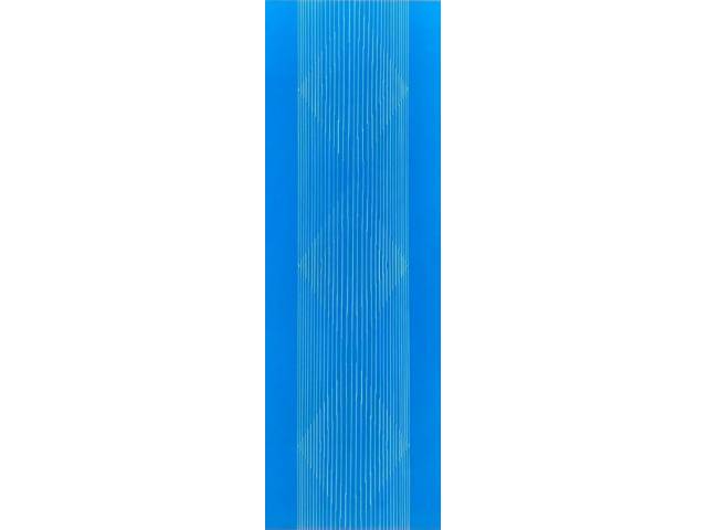 Lothar Charoux, guache sobre cartão/eucatex 100 x 35 cm "Vibrações" ass. CID datado 1973 com etiqueta do ateliê do artista e da Galeria Cosme Velho no verso