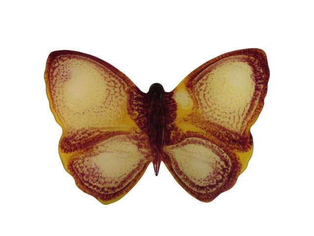 Escultura em resina de poliéster em forma de Borboleta estilizada 37 x 26  cm - Sem ass. na peça Meados século 20.
