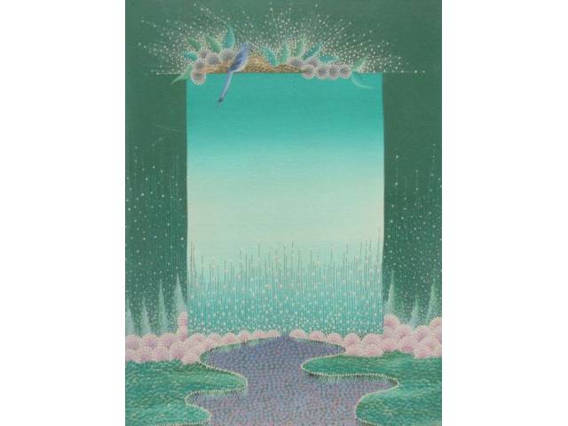 Carlos Borges óleo sobre tela 40 x 30 cm "Paisagem" ass. Verso São Paulo