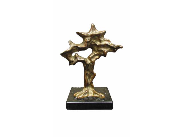 Anita Kaufmann escultura em bronze 17 x 15 cm "Árvore" ass. corpo