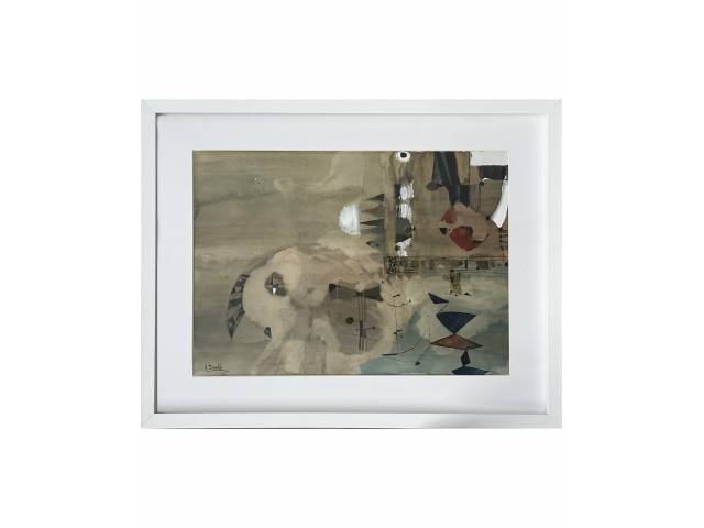 Sendin, Armando óleo sobre tela 31 x 43cm "Sem Titulo" ass. CIE datada 1966