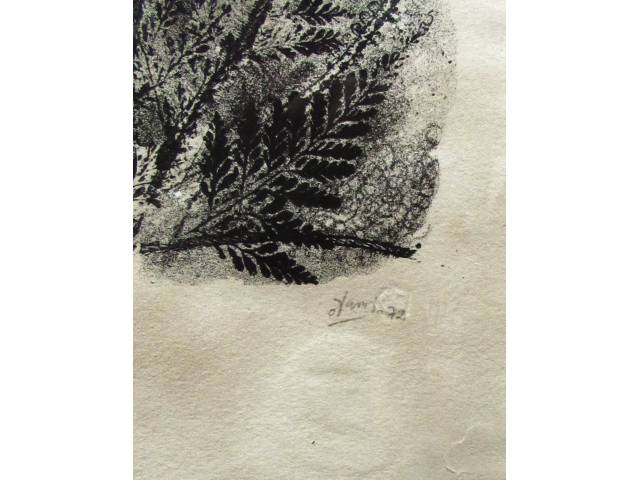 Otávio Araújo litografia 75 x 50cm  intitulada "Salomé com cabeça de São João Batista" ass. CID  datada 1972 T 3/40