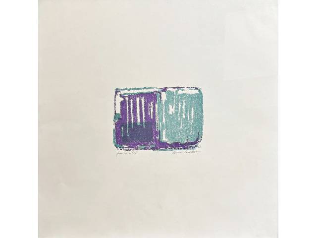 Maria Leontina da Costa  gravura 43 x 43cm  "Sem Titulo"  ass. CID   datada 1969 t P.A.