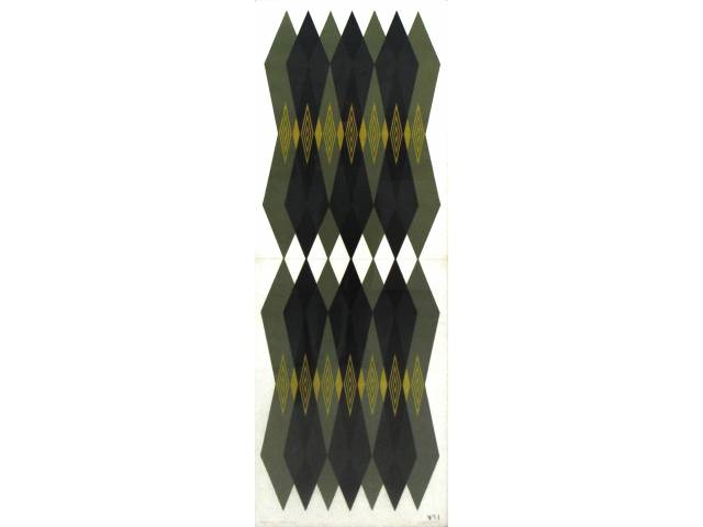 Odetto Guersoni xilogravura 162 X 61cm "Justaposição Múltipla II " ass. CID datada 1977 tiragem 1/5