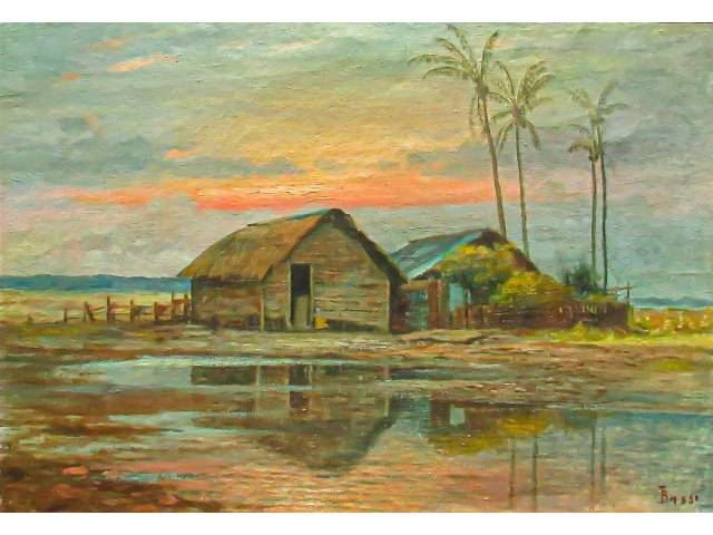 Torquato Bassi óleo sobre tela 50 x 70 cm  "Sem título" ass CID