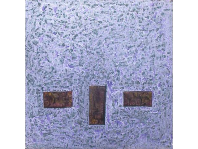 Luiz Breseghello óleo sobre eucatex 65 x 65 cm "Sem título" ass. CID