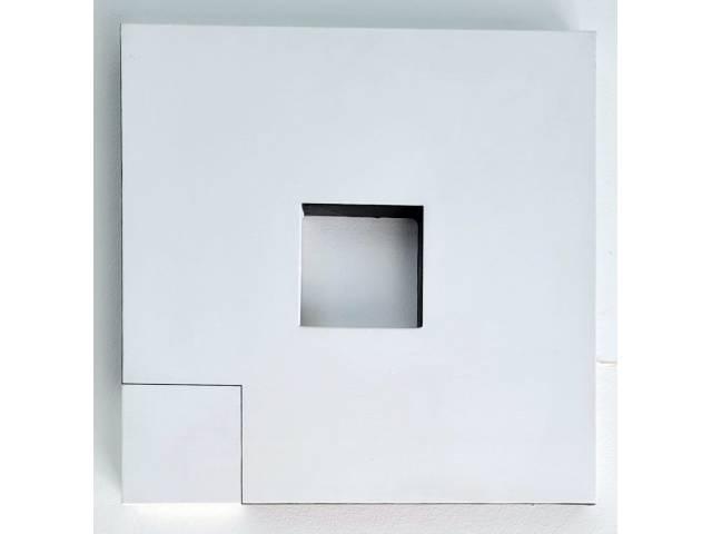 Cassia Aresta acrílica sobre tela 40 x 40cm intitulada "da serie da Janela de Euclides 7"  datada 2002 com certificado de autenticidade assinado pelo artista