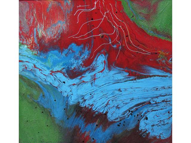 Charles Tawil tinta esmalte sobre placa de acrílico transparente 90 X 96cm  ''Sem Titulo ” ass. CID