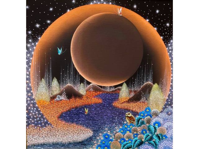 Mario Campello óleo sobre tela 40 x 40cm "Sem Titulo" ass. CIE e verso datada 1980