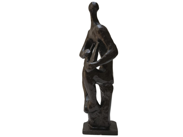 Bruno Giorgi escultura em bronze 35 x 10 x10cm "Arpa" ass. base