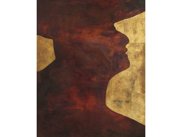Carlos Araújo técnica mista 78 x 63cm "Sem Título" ass. CIE e verso