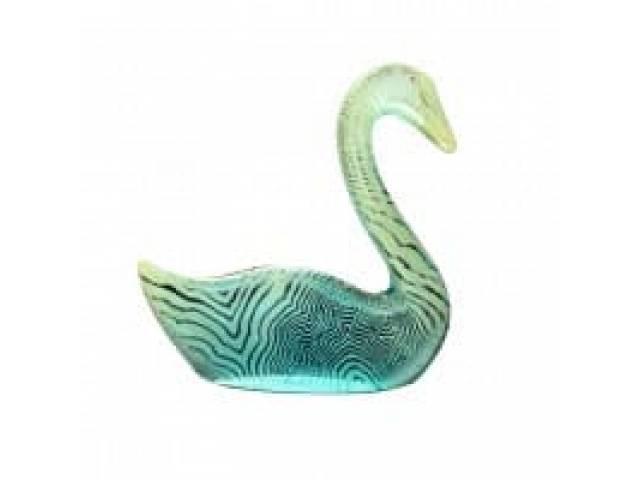 Abraham Palatnik  escultura em resina de poliéster em forma de Cisne estilizada 19 x 19  cm  sem ass, meados século 20