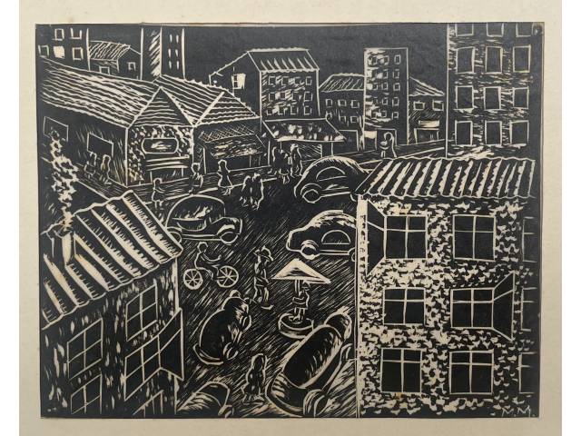 Manoel Martins xilogravura 14 x 18cm ass. CID  nº30/13. Sem moldura.