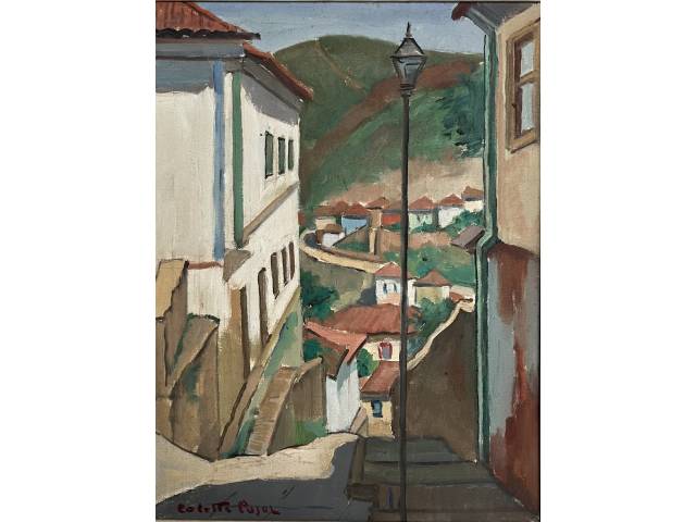 Colette Pujol óleo sobre tela 40 x 30cm "Sem Titulo" ass. CIE