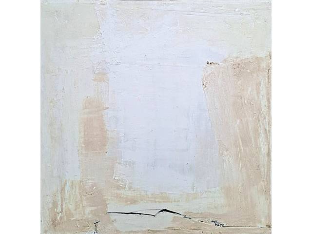 Daniel Feingold - óleo cera e grafite sobre rayon 40 x 40 cm "Sem título" ass. verso ano 1997 Com cachê Galeria Raquel Arnaud