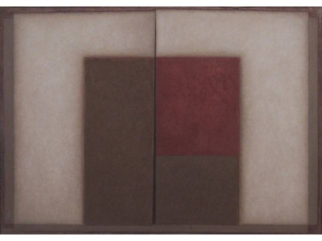 A. Ianelli óleo sobre tela  129 x 180cm "Geométrico" ass. CID datada 1983