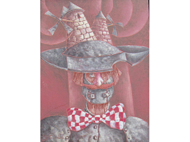 Ferracioli óleo sobre tela 80 x 60cm intitulada "Senhor dos Moinhos" ass. CIE e verso datada 1982.